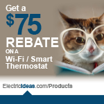 Get a $75 Rebate on WIFI Smart Thermostat